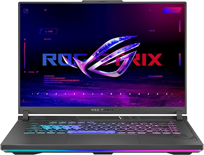 ASUS ROG Strix G16 Gaming Laptop, 165Hz Display, NVIDIA® GeForce RTX™ 4060, Intel Core i7-13650HX, 16GB DDR5, 1TB PCIe Gen4 SSD, Wi-Fi 6E, Windows 11, G614JV-AS74